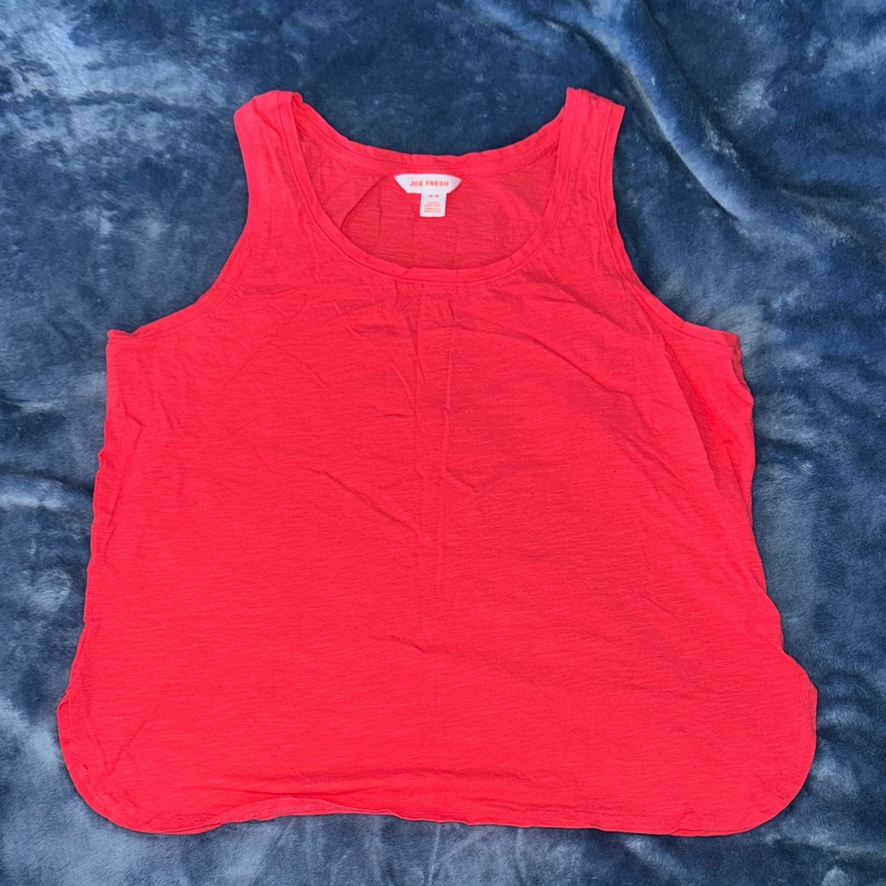 Bright Red Tank Top Womens